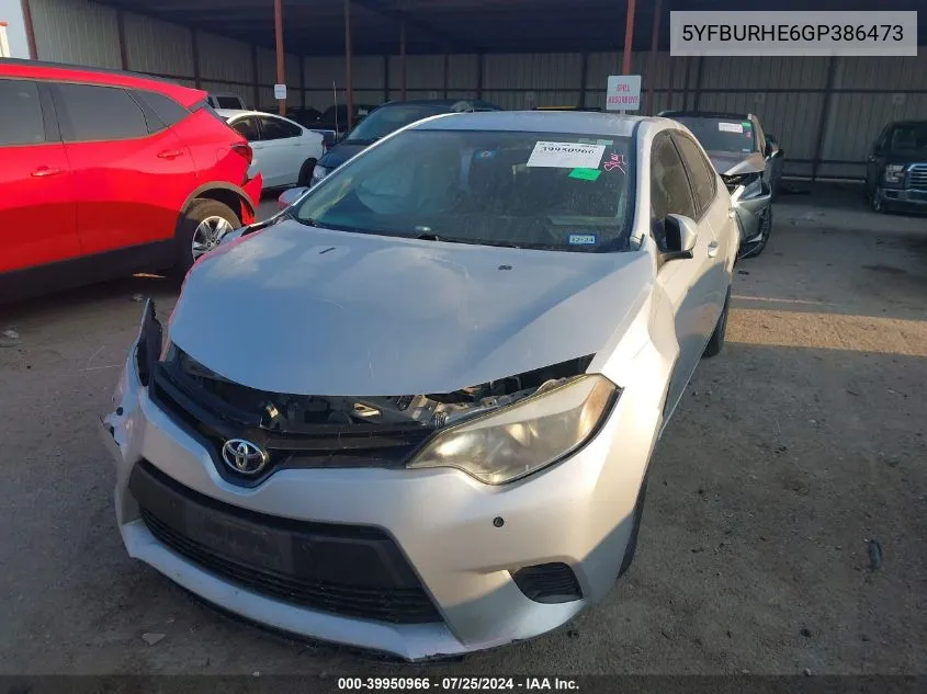 5YFBURHE6GP386473 2016 Toyota Corolla L/Le/Le Plus/Le Premium/S/S Plus/S Premium/S W/Special Edition Pkg