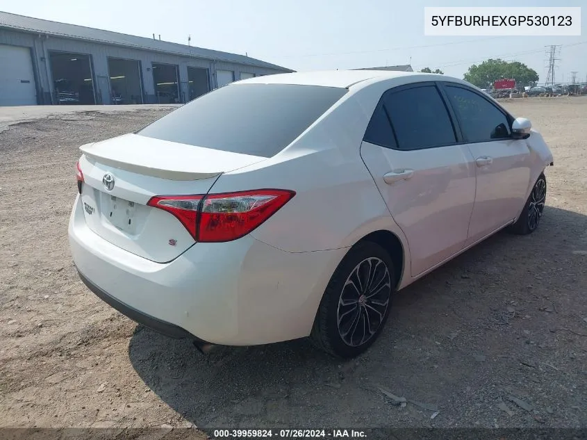 5YFBURHEXGP530123 2016 Toyota Corolla L/Le/Le Plus/Le Premium/S/S Plus/S Premium/S W/Special Edition Pkg