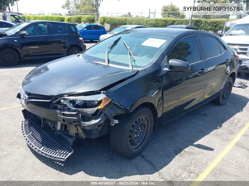 5YFBURHE7GP396784 2016 Toyota Corolla Le