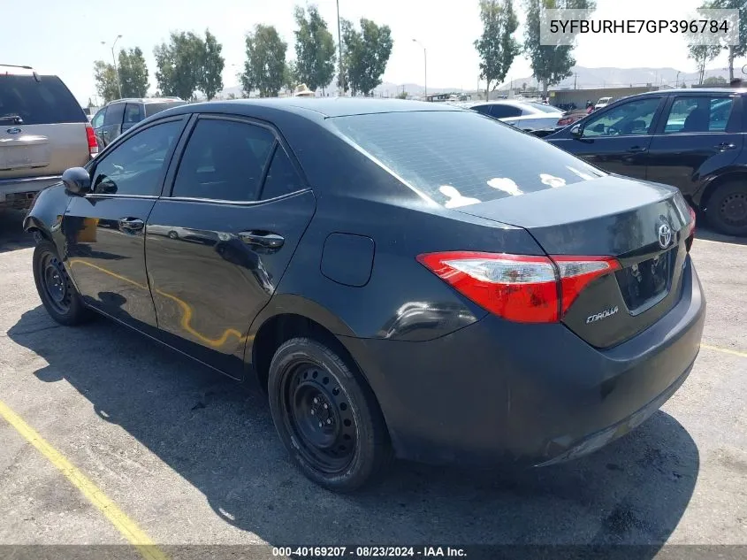 5YFBURHE7GP396784 2016 Toyota Corolla Le