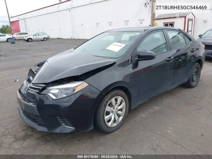 2T1BURHE5GC546469 2016 Toyota Corolla Le