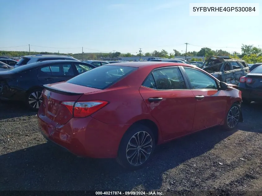 5YFBVRHE4GP530084 2016 Toyota Corolla