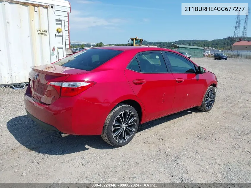 2T1BURHE4GC677277 2016 Toyota Corolla S Plus