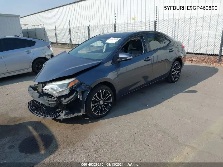 5YFBURHE9GP460890 2016 Toyota Corolla L/Le/Le Pls/Prm/S/S Pls