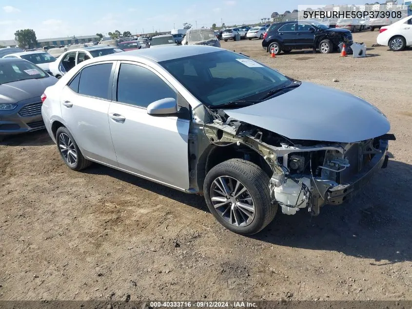 2016 Toyota Corolla Le Plus VIN: 5YFBURHE5GP373908 Lot: 40333716