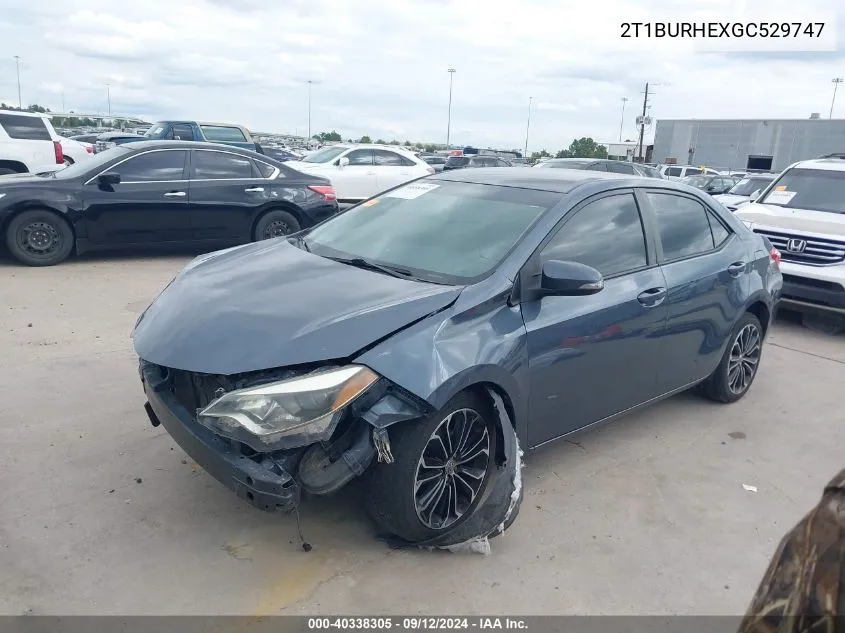 2T1BURHEXGC529747 2016 Toyota Corolla S Plus