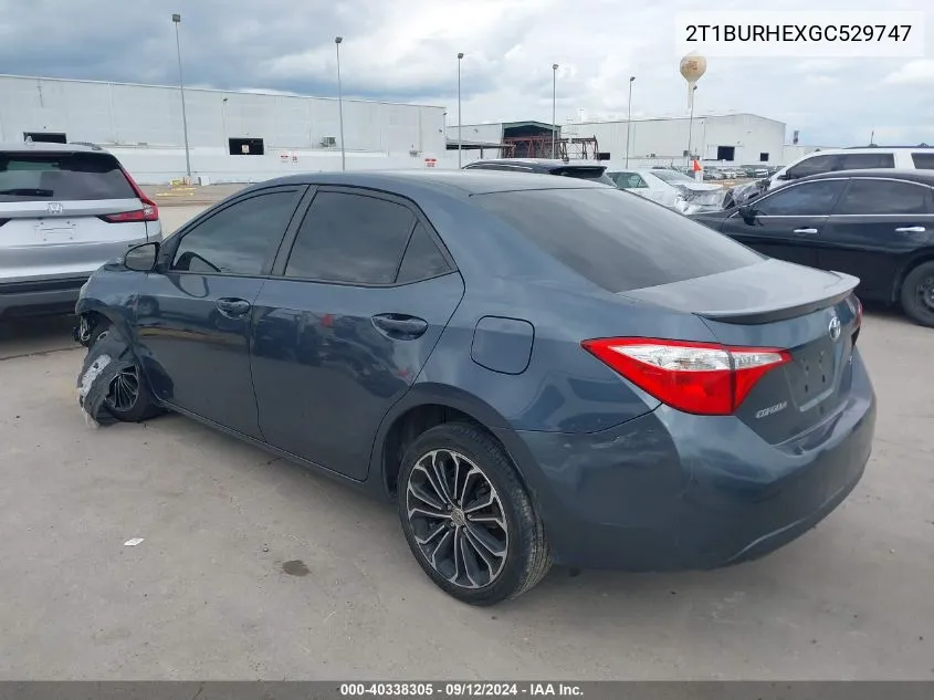 2T1BURHEXGC529747 2016 Toyota Corolla S Plus