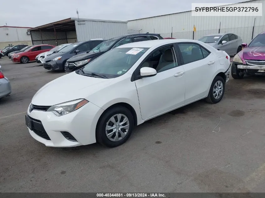 5YFBPRHE5GP372796 2016 Toyota Corolla Eco/Eco Plus/Eco Premium