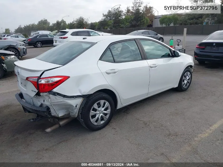 5YFBPRHE5GP372796 2016 Toyota Corolla Eco/Eco Plus/Eco Premium