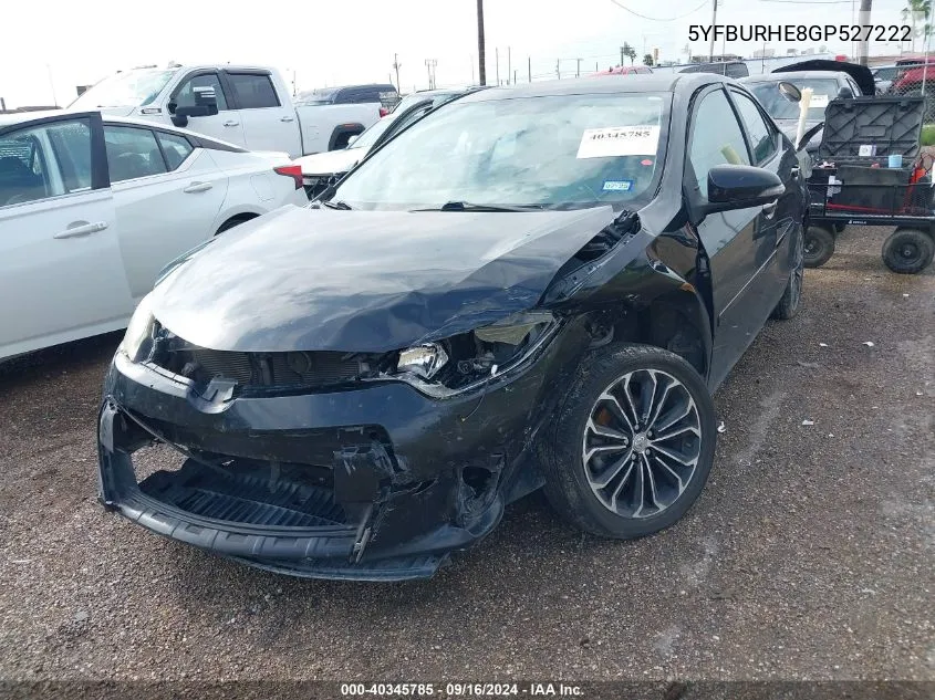 5YFBURHE8GP527222 2016 Toyota Corolla L/Le/Le Pls/Prm/S/S Pls