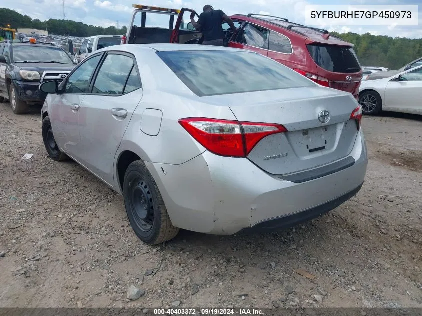 5YFBURHE7GP450973 2016 Toyota Corolla L