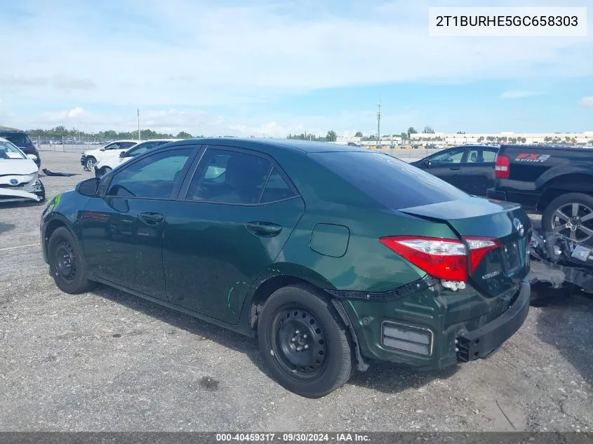 2T1BURHE5GC658303 2016 Toyota Corolla L/Le/Le Pls/Prm/S/S Pls