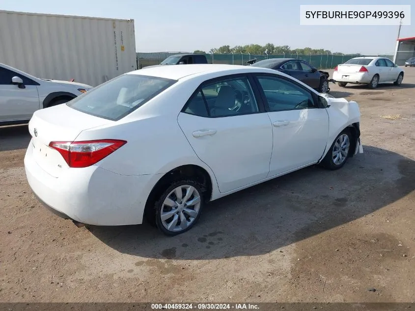 5YFBURHE9GP499396 2016 Toyota Corolla Le