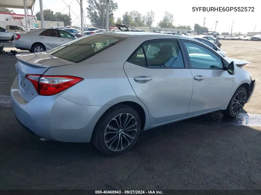 5YFBURHE6GP552572 2016 Toyota Corolla S Plus