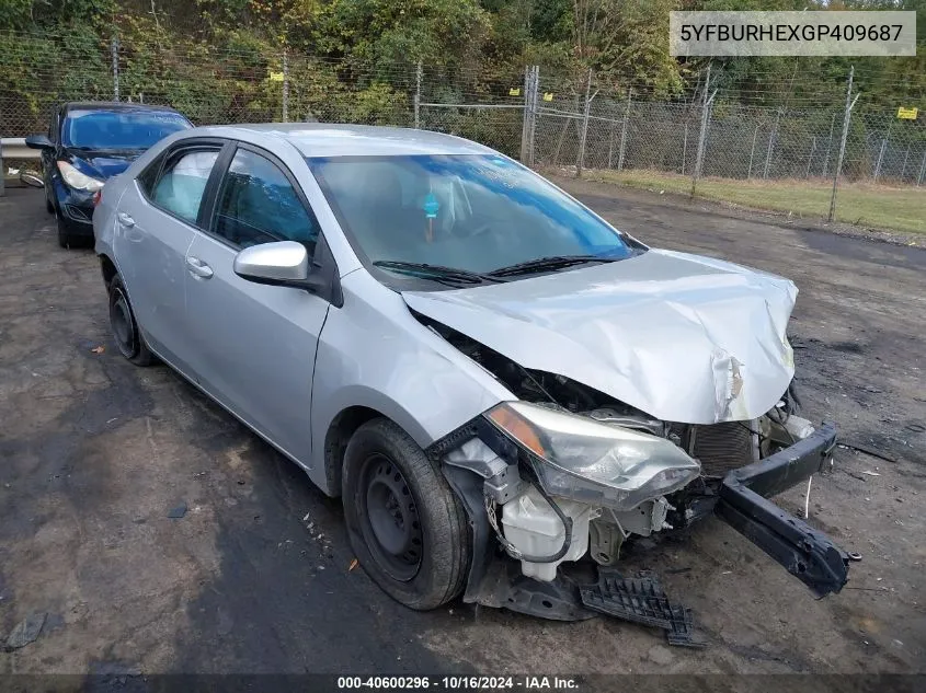 5YFBURHEXGP409687 2016 Toyota Corolla L