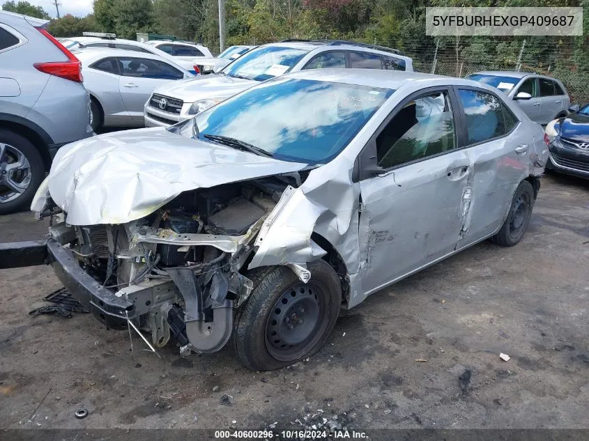 5YFBURHEXGP409687 2016 Toyota Corolla L