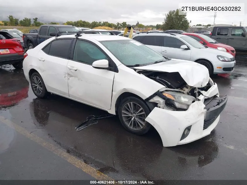 2016 Toyota Corolla Le Plus VIN: 2T1BURHE4GC630282 Lot: 40621408