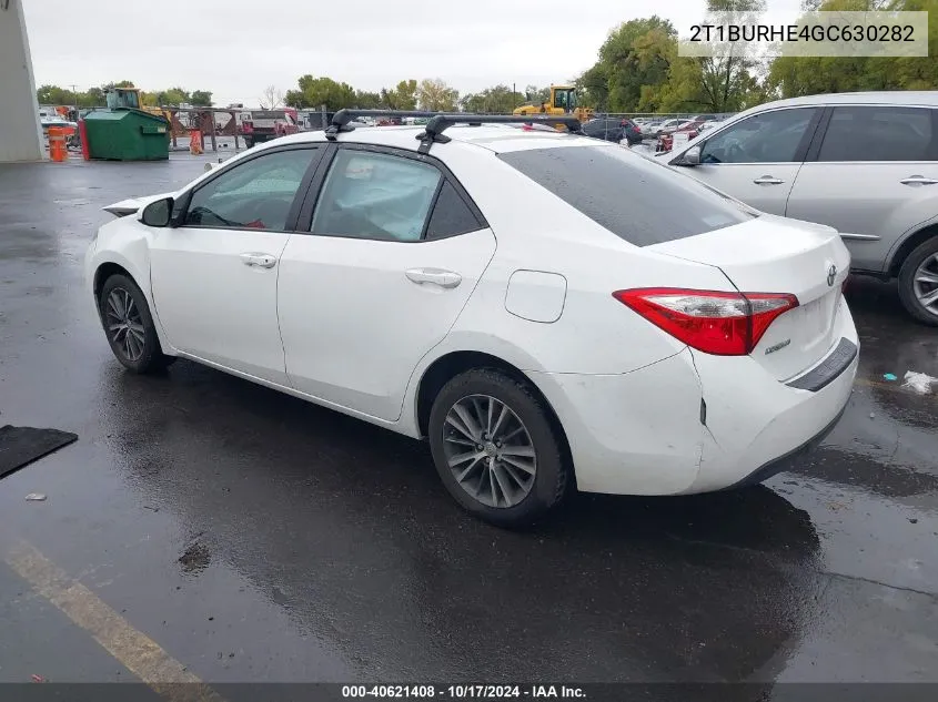 2016 Toyota Corolla Le Plus VIN: 2T1BURHE4GC630282 Lot: 40621408