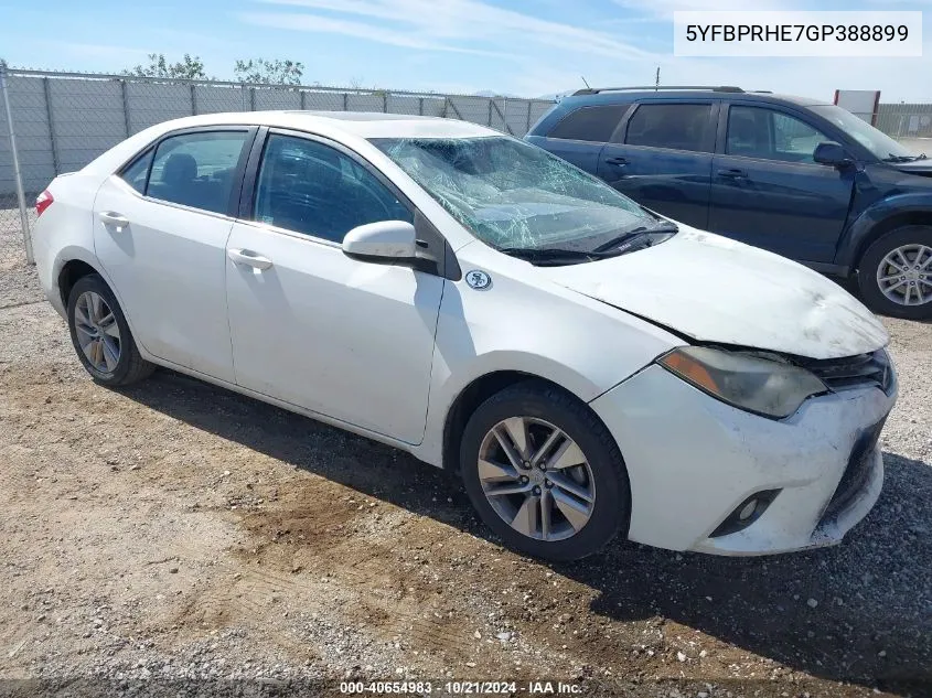 2016 Toyota Corolla Le Eco Premium VIN: 5YFBPRHE7GP388899 Lot: 40654983