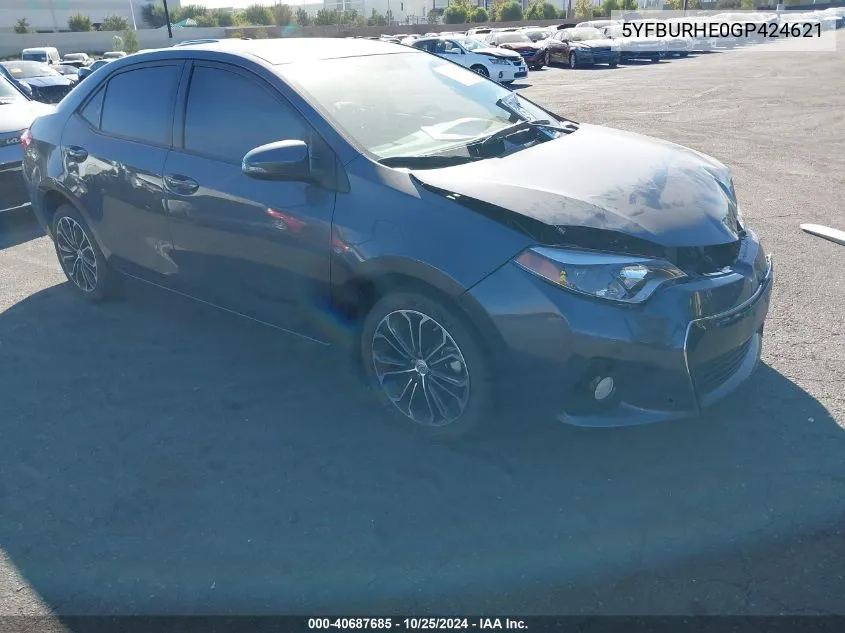 2016 Toyota Corolla S Plus VIN: 5YFBURHE0GP424621 Lot: 40687685