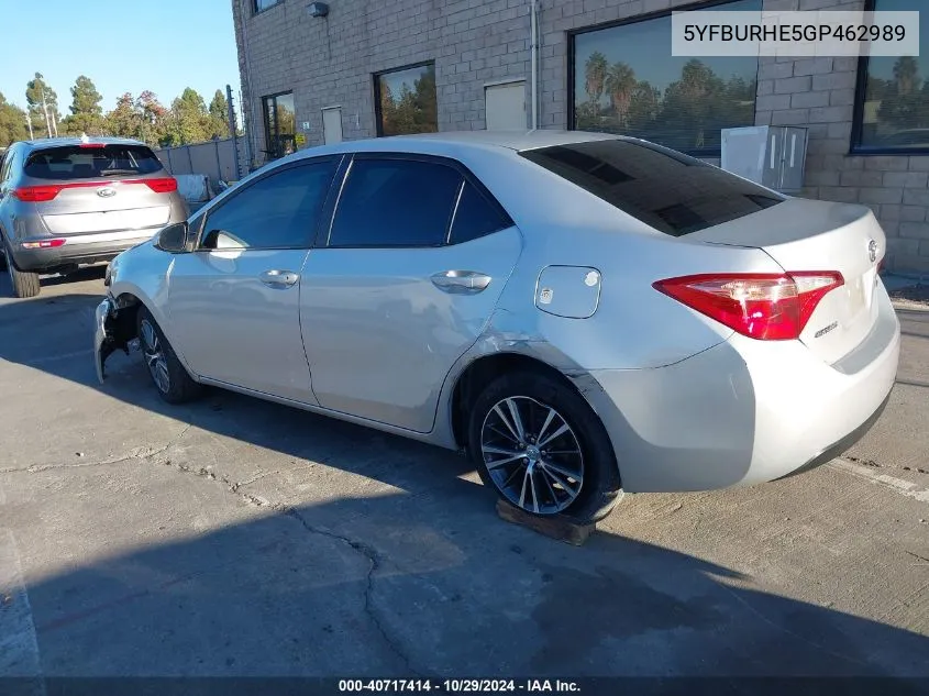 5YFBURHE5GP462989 2016 Toyota Corolla Le Plus