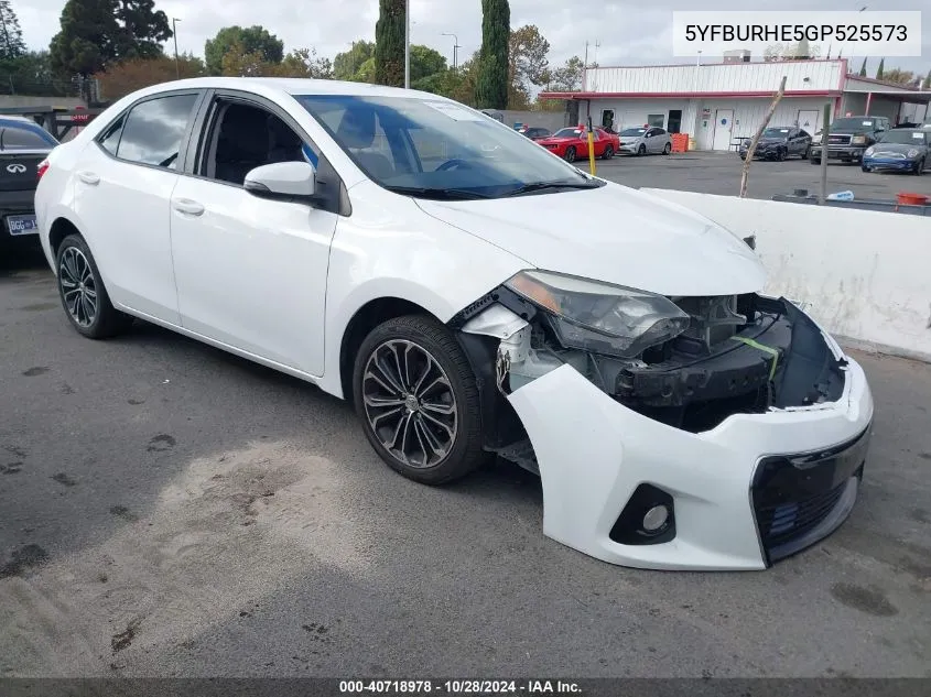 5YFBURHE5GP525573 2016 Toyota Corolla S Plus