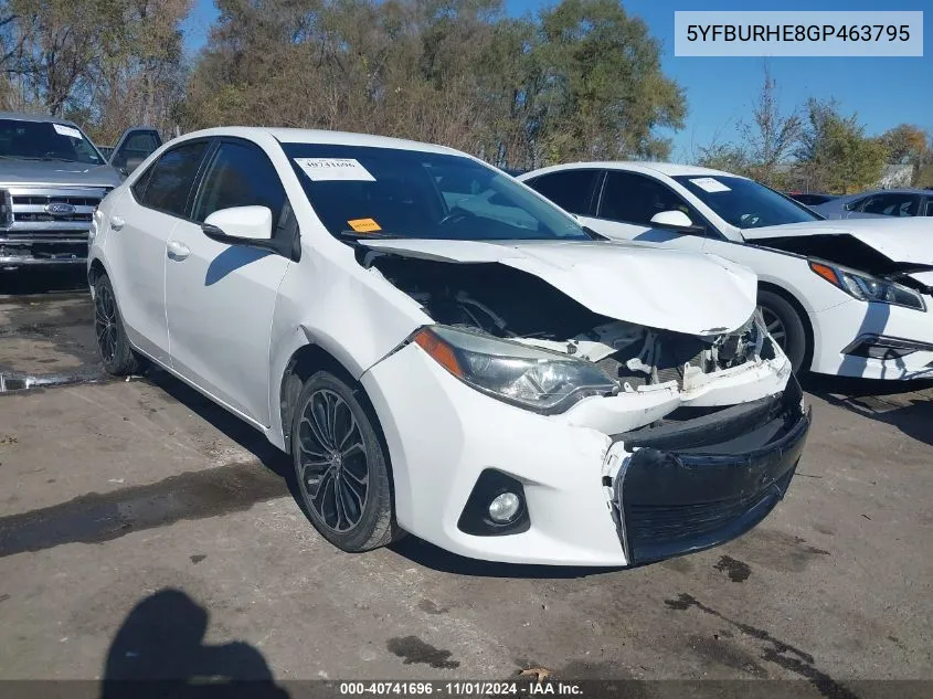 5YFBURHE8GP463795 2016 Toyota Corolla S Plus