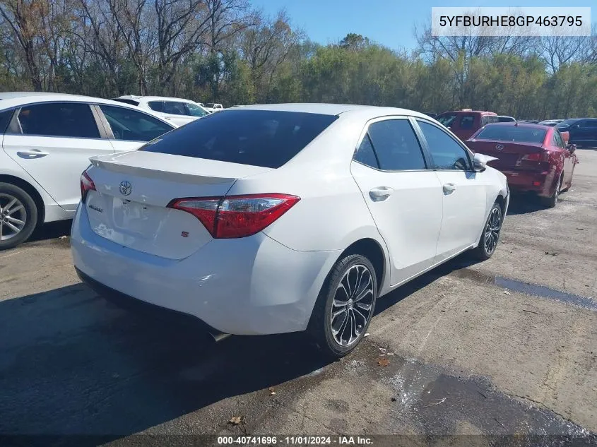 5YFBURHE8GP463795 2016 Toyota Corolla S Plus