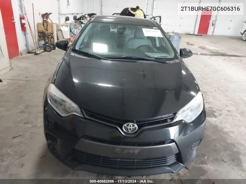 2T1BURHE7GC606316 2016 Toyota Corolla Le