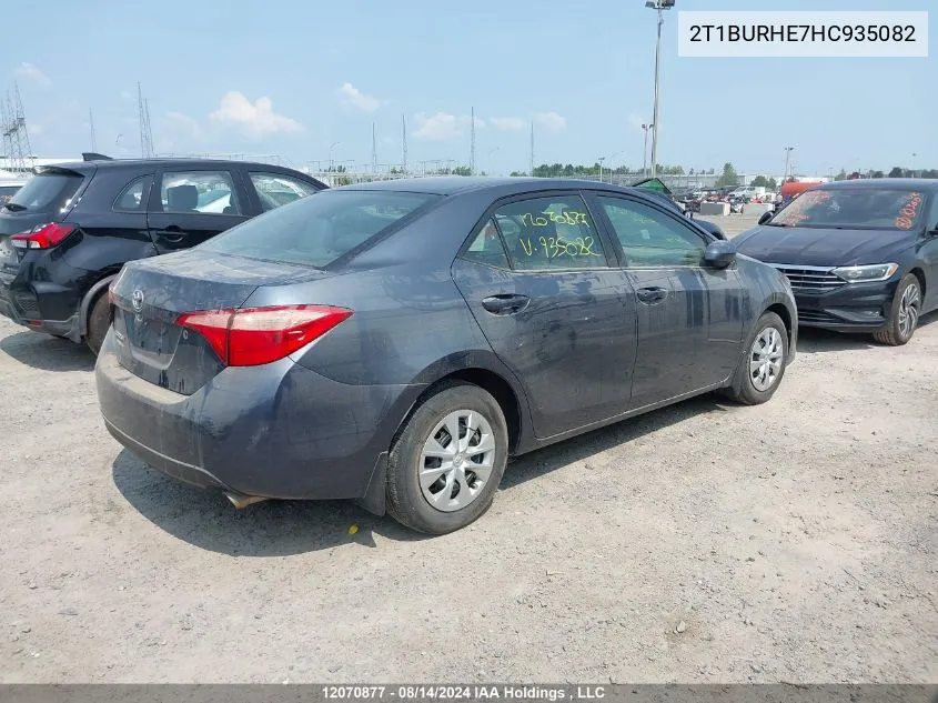 2017 Toyota Corolla L/Le/Xle/Se/Xse VIN: 2T1BURHE7HC935082 Lot: 12070877