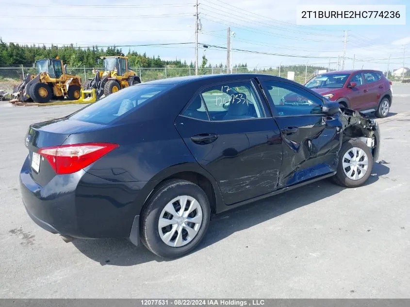 2T1BURHE2HC774236 2017 Toyota Corolla Ce