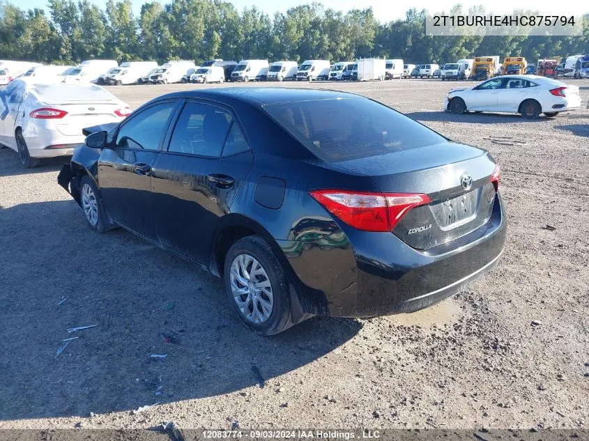 2T1BURHE4HC875794 2017 Toyota Corolla Le