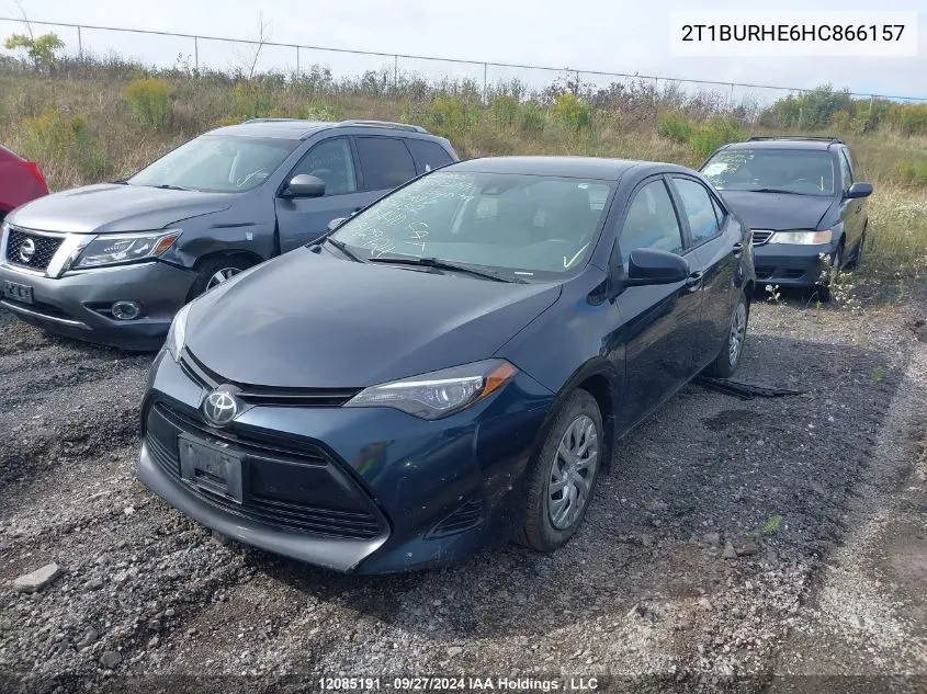 2017 Toyota Corolla L/Le/Xle/Se/Xse VIN: 2T1BURHE6HC866157 Lot: 12085191