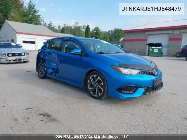 2017 Toyota Corolla Im VIN: JTNKARJE1HJ548479 Lot: 12091524