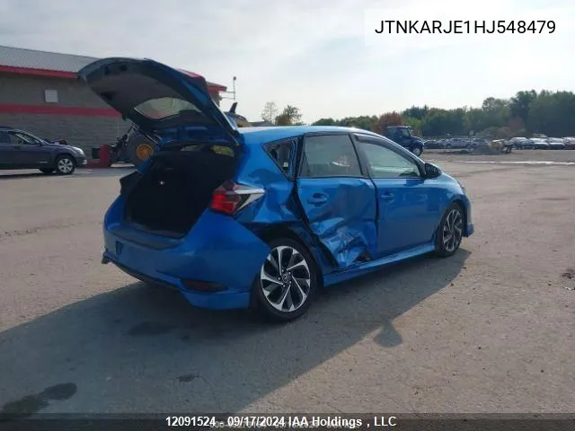 2017 Toyota Corolla Im VIN: JTNKARJE1HJ548479 Lot: 12091524