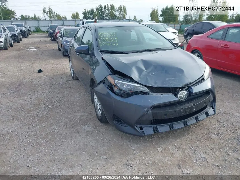 2T1BURHEXHC772444 2017 Toyota Corolla L/Le/Xle/Se/Xse