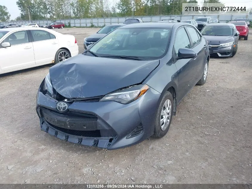 2T1BURHEXHC772444 2017 Toyota Corolla L/Le/Xle/Se/Xse