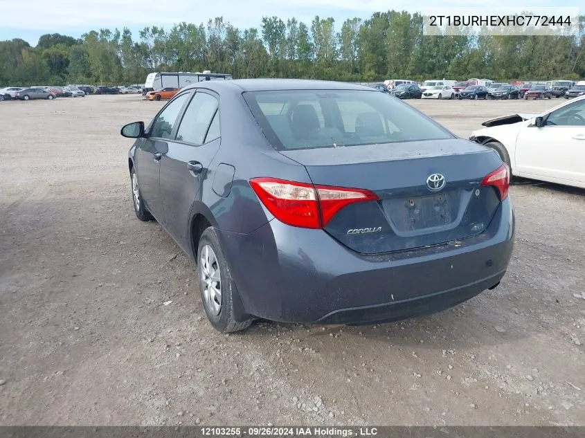 2T1BURHEXHC772444 2017 Toyota Corolla L/Le/Xle/Se/Xse