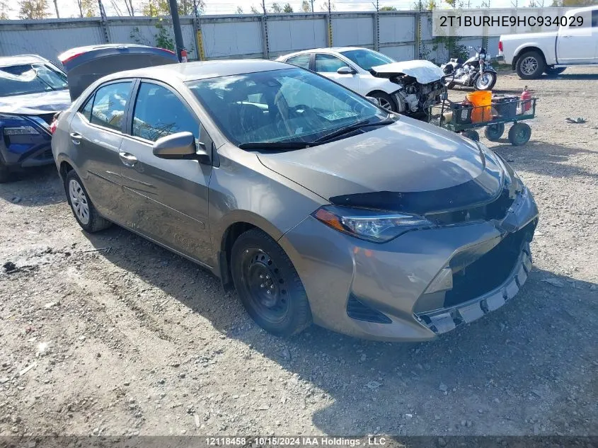 2T1BURHE9HC934029 2017 Toyota Corolla