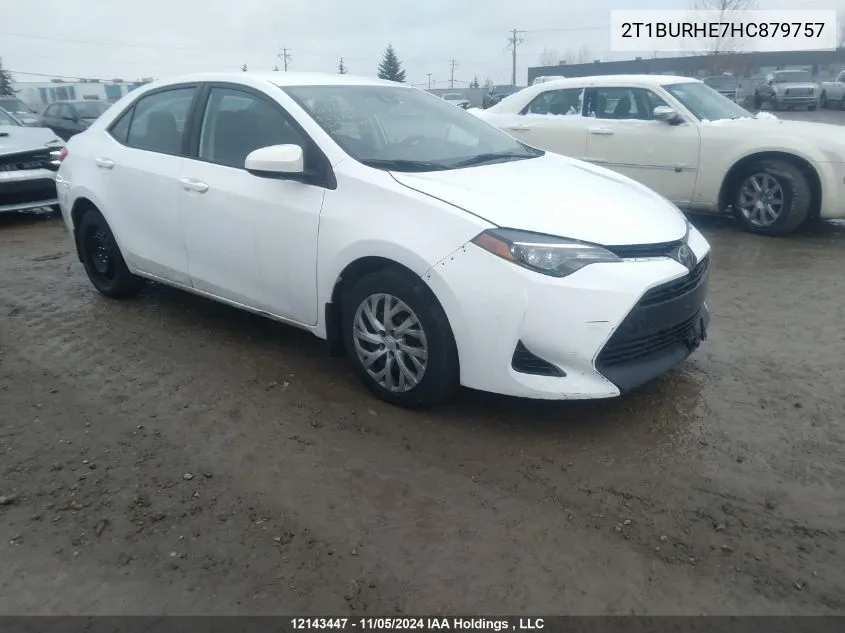 2017 Toyota Corolla L/Le/Xle/Se/Xse VIN: 2T1BURHE7HC879757 Lot: 12143447