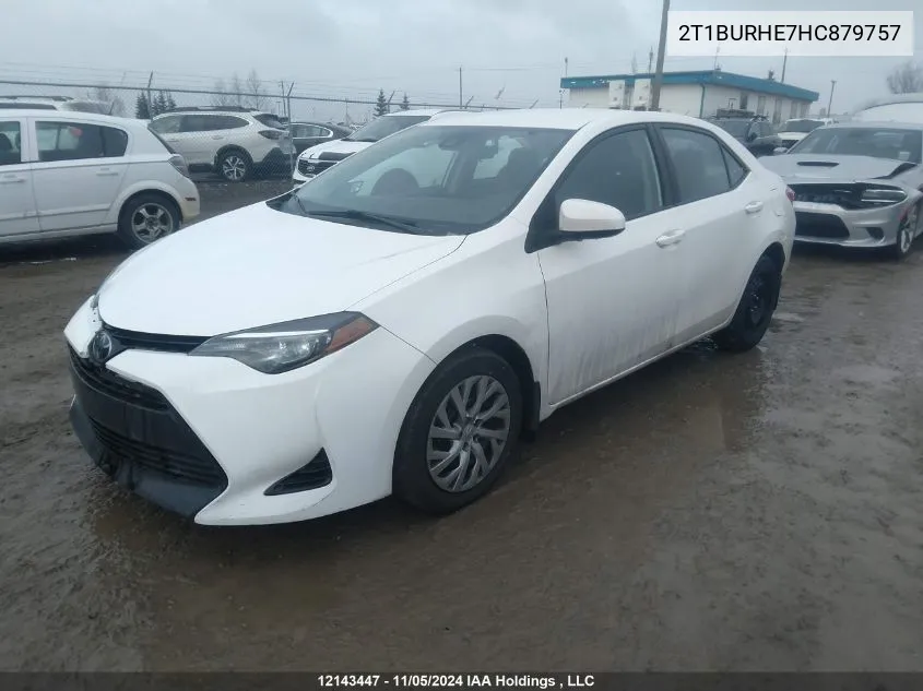 2017 Toyota Corolla L/Le/Xle/Se/Xse VIN: 2T1BURHE7HC879757 Lot: 12143447