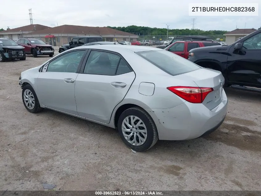 2T1BURHE0HC882368 2017 Toyota Corolla Le