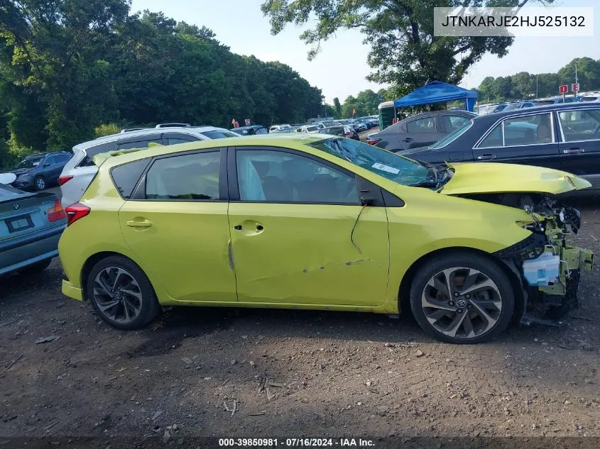 2017 Toyota Corolla Im VIN: JTNKARJE2HJ525132 Lot: 39850981