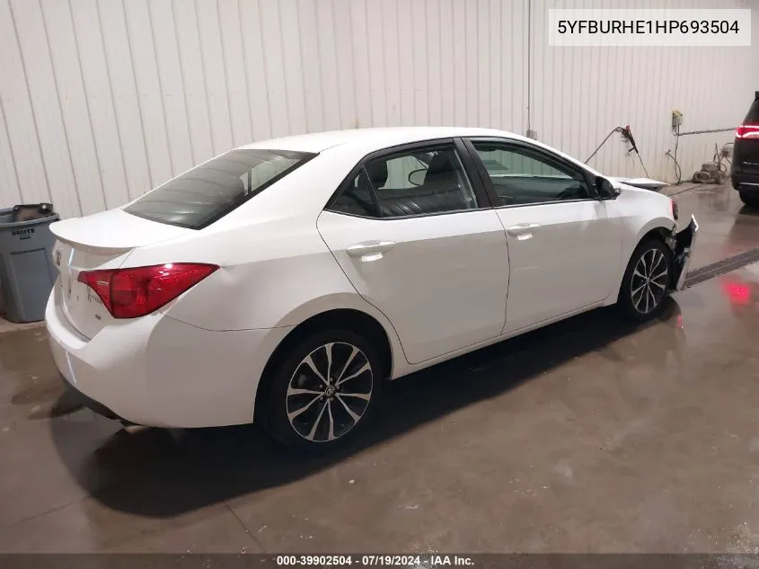 5YFBURHE1HP693504 2017 Toyota Corolla Se