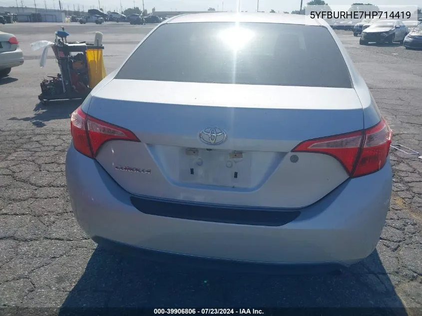 5YFBURHE7HP714419 2017 Toyota Corolla L