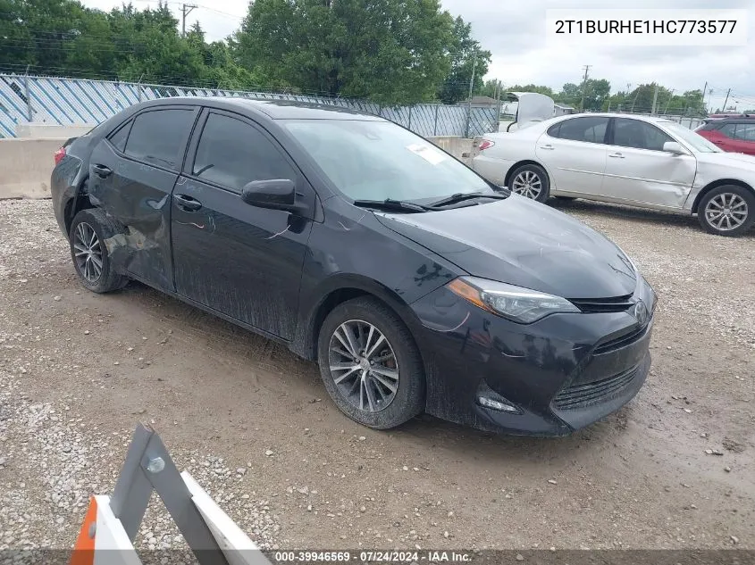 2017 Toyota Corolla Le VIN: 2T1BURHE1HC773577 Lot: 39946569