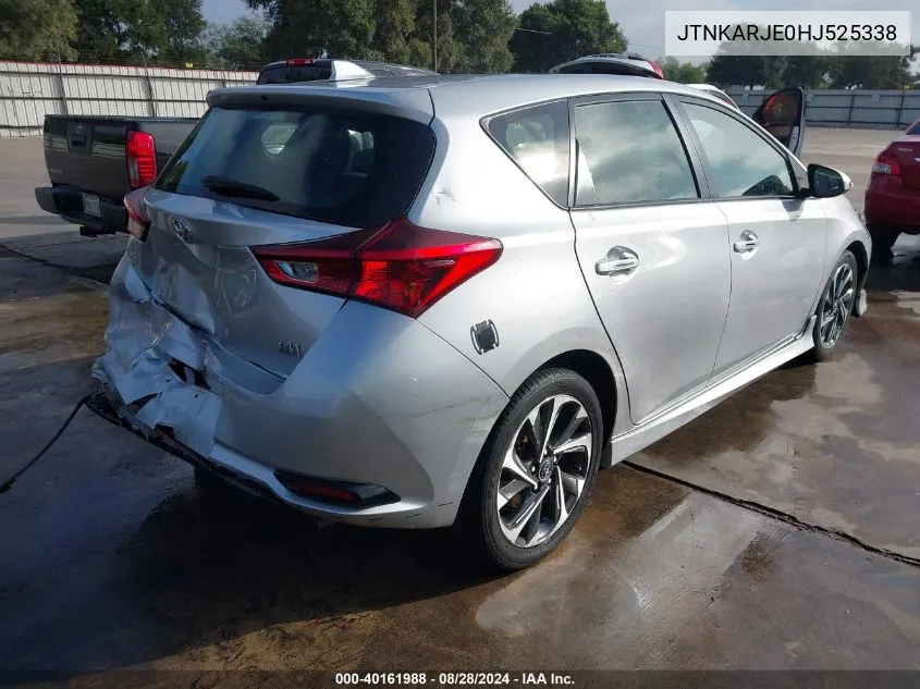 2017 Toyota Corolla Im VIN: JTNKARJE0HJ525338 Lot: 40161988