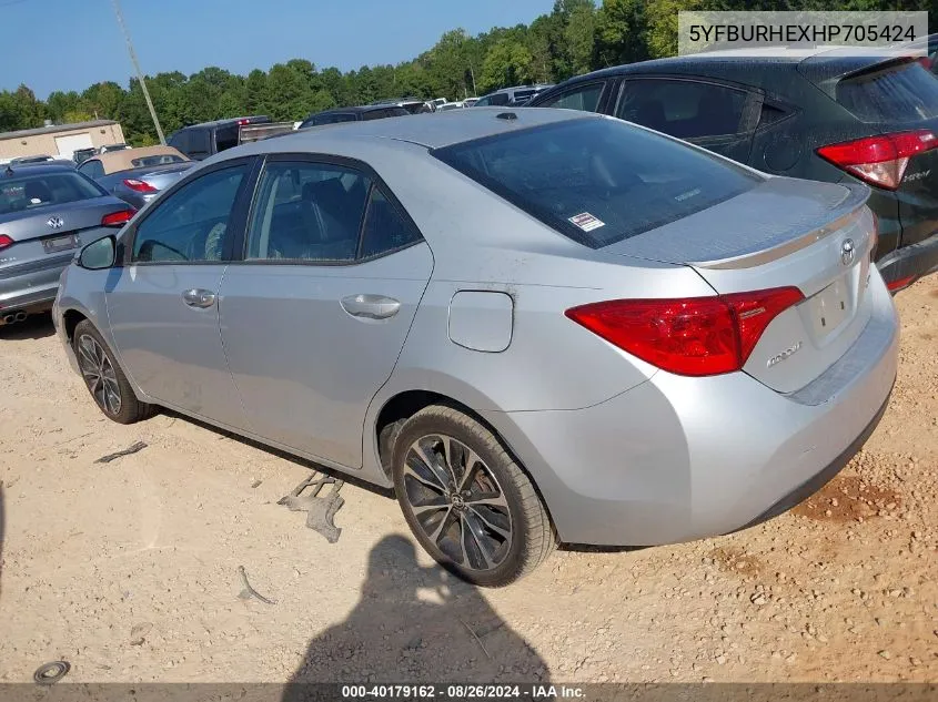 5YFBURHEXHP705424 2017 Toyota Corolla Xse