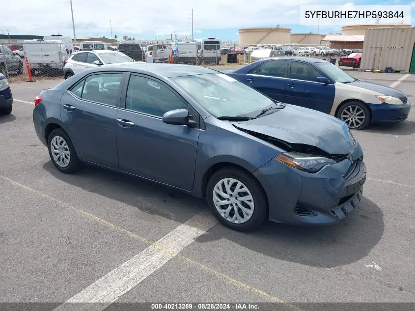 5YFBURHE7HP593844 2017 Toyota Corolla Le