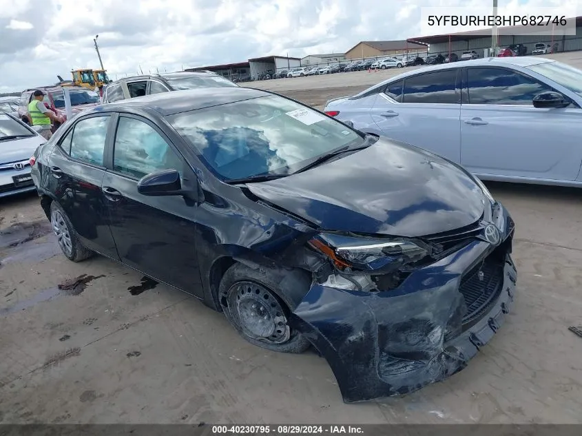 5YFBURHE3HP682746 2017 Toyota Corolla Le